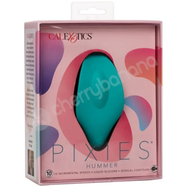 Calexotics Pixies Hummer Teal Contoured Clit Stimulating Vibrator