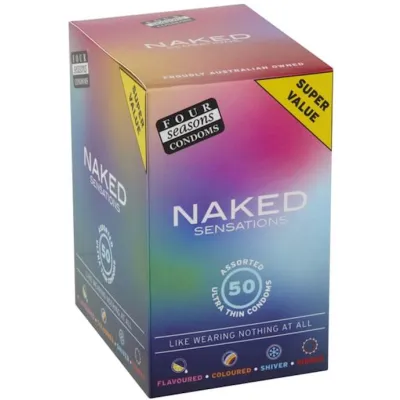 Four Seasons Naked Sensations Condoms 50 Pack 54mm