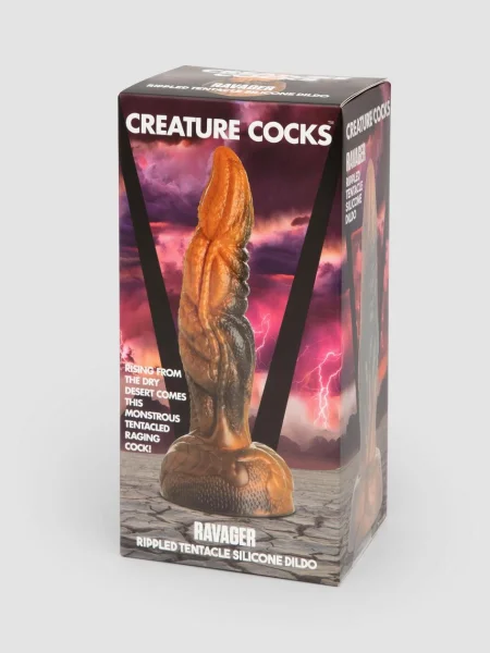 Fantasy Rippled Dragon Tentacle Silicone Dildo 6.5 Inch