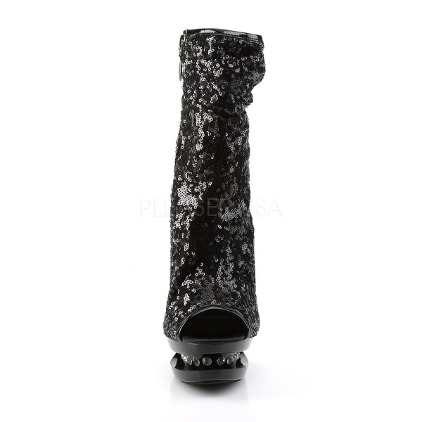 BLONDIE-R-1008 - 6" Sequined Open Toe Ankle Boot — image 10 of 12