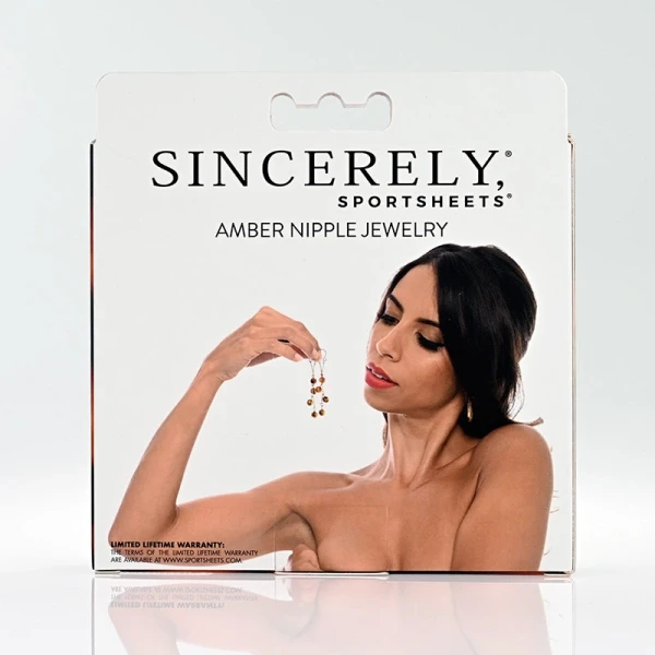 Sincerely Amber Nipple Jewelry By Sportsheets