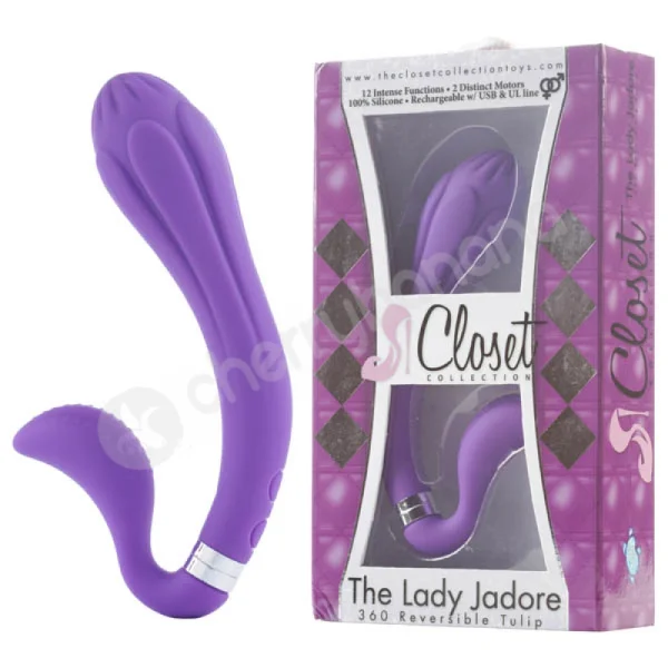 The Lady Jadore 360 Reversible Tulip Purple Vibrator