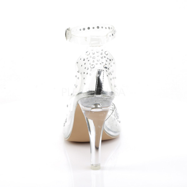 4 1/2 inches Heel Open Toe Ankle Strap d'Orsay Sandal w/RS — image 4 of 4