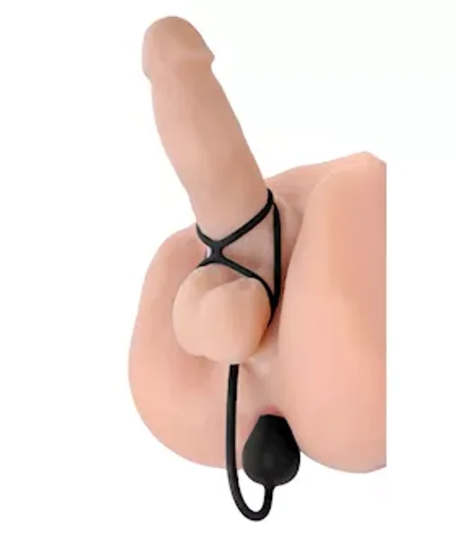 Triple Threat Silicone Tri Cock Ring With Anal Plug — image 8 of 9