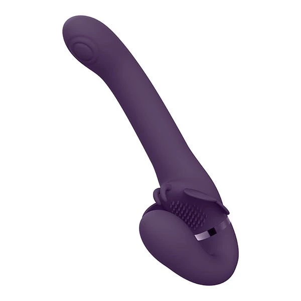 Vive Satu Pulse Wave Vibrating Strapless Strap-on Dildo