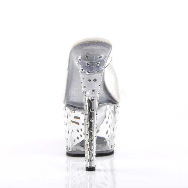 STARDUST-701 - 7" Rhinestone Studded Platform Slide — image 8 of 12
