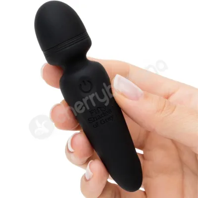 Fifty Shades Of Grey Sensation Rechargeable Black Mini Wand Vibrator