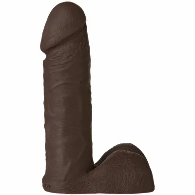 Vac U Lock Plat 6 inch Realistic Cock Black