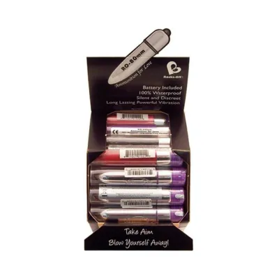 RO 80mm Bullet Vibe 35 Per Display Assorted Colors