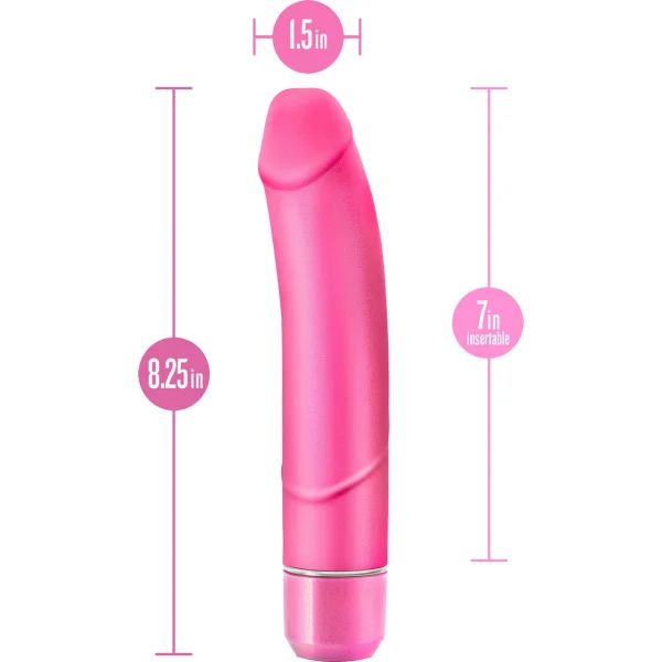 Luxe Plus Aspire Silicone Waterproof Vibrator by Blush - Pink
