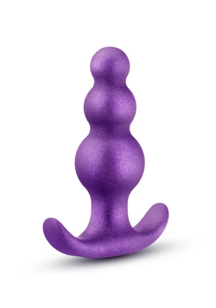Anal Adventures Matrix Supernova Beaded Silicone Butt Plug By Blush - Galactic Purple