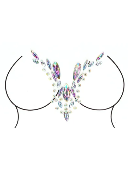 Le Desir Tie Dye Kiss Garterbelt and Dazzling Deep-V Cleavage Sticker