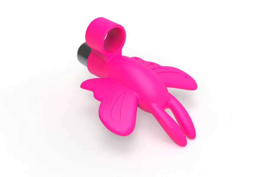 The 9's Flirt Finger Butterfly Finger Vibrator Pink
