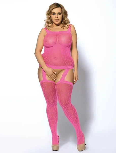 Leopard Suspender Bodystocking - One Size and Queen Available — image 8 of 9