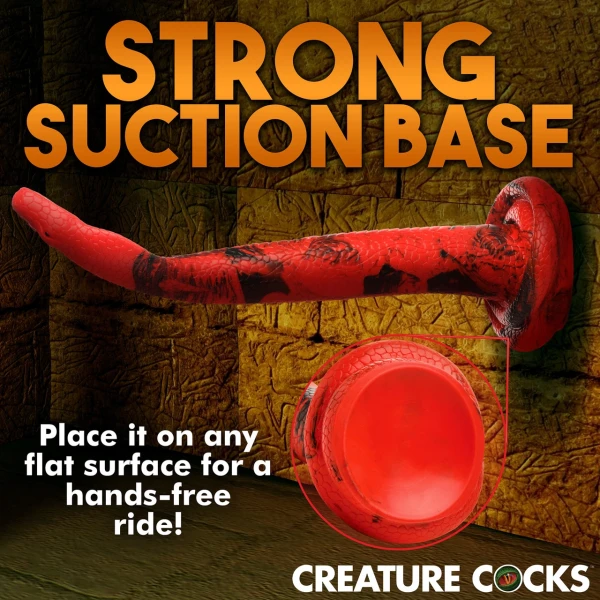 King Cobra Large 14" Long Silicone Suction Cup Dildo By Creature Cocks