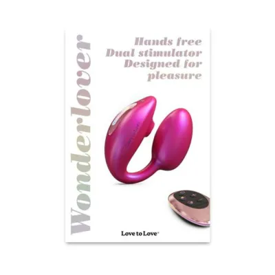 Luxury Vibrators Love To Love Wonderlover W remote Iridescent Berry