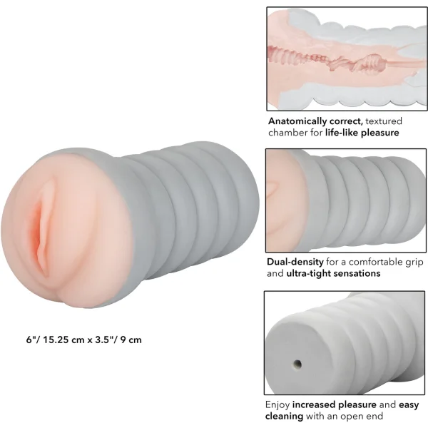 Gripper Ribbed Tight Pussy Flesh Masturbator