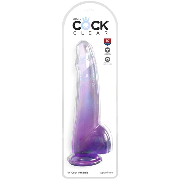 King Cock 10 Inch Smooth Ballsy Dildo — image 13 of 18