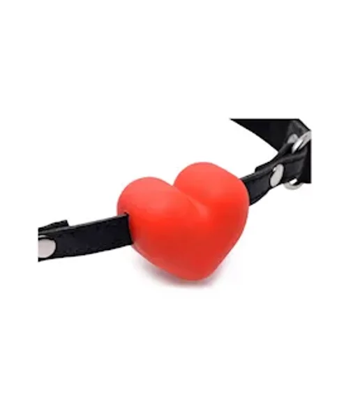 Heart Beat Silicone Heart Shaped Mouth Gag Red — image 17 of 20