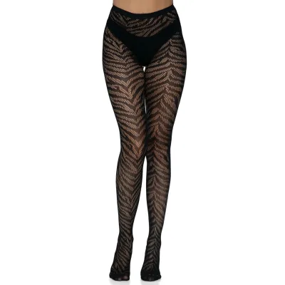 Zebra Net Tights One Size Black