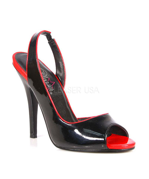 SEDUCE-117 - 5" Tow-Tone Peep Toe Sling Back Sandal