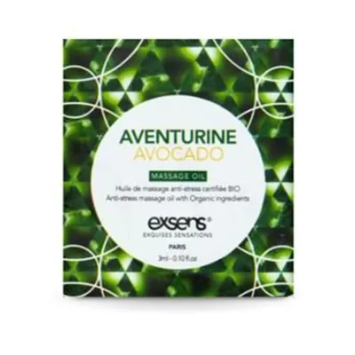 Organic Massage Oil With Stones Aventurine Avocado Sachet 3ml
