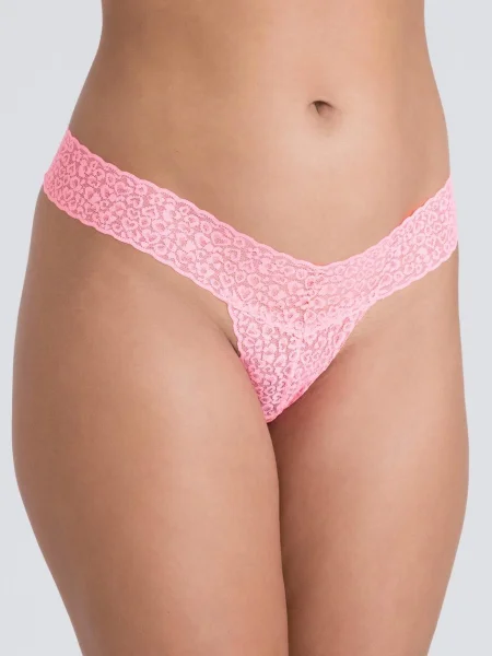 Lovehoney Wild Pink Lace Thong Set (3 Count)