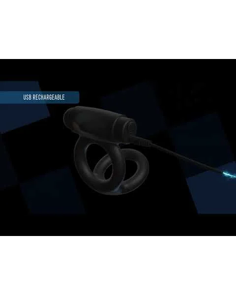 Sir Richards Vibrating Silicone Cock Ball C-Ring