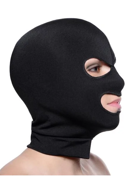 Facade Spandex Hood With Eyes And Mouth Holes Black O/S
