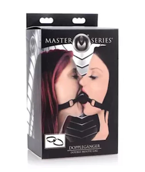 Doppleganger Silicone Double Mouth Gag Black — image 13 of 14
