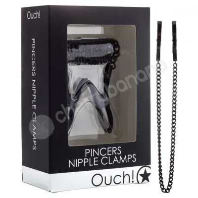 Ouch Black Pincers Nipple Clamps