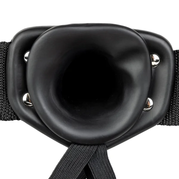 Real Rock Hollow Vibrating 6 Inch Strap-On