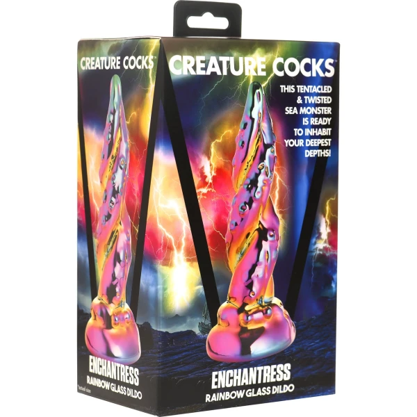 Creature Cocks - Enchantress Rainbow Glass Dildo