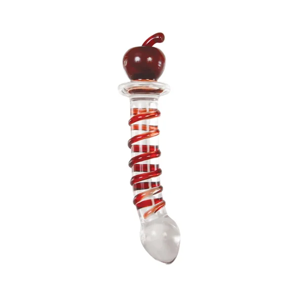 A&e Eve's Twisted Crystal Glass Dildo Red — image 4 of 9