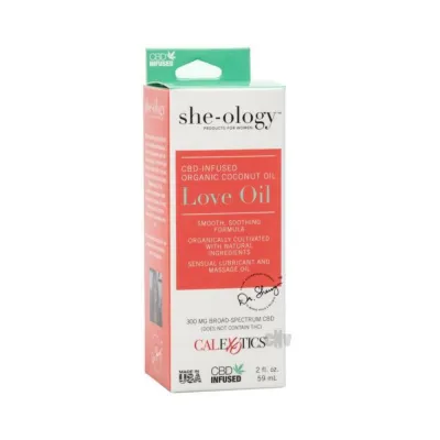 She ology Cbd Infused Love Oil Packaged