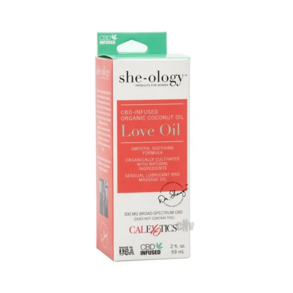 She-ology Cbd Infused Love Oil Packaged