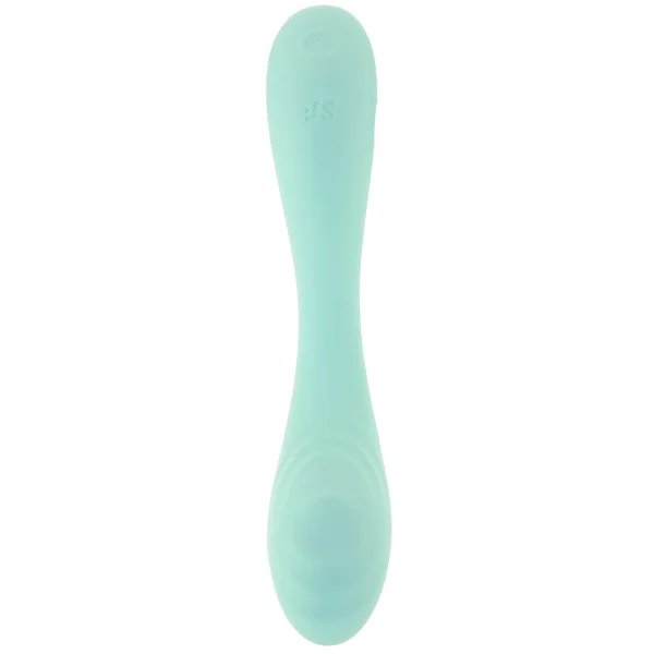 Satisfyer Rrrolling Pleasure Silicone Rechargeable Waterproof 12-Function G-Spot Vibrator - Mint