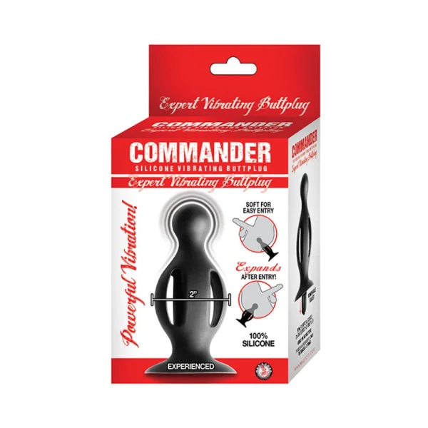 Commander Expert Vibrating Butt Plug Black — image 6 of 9