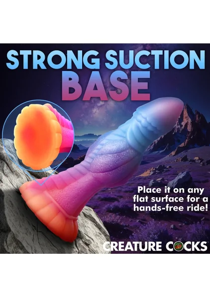 Creature Cocks -  Galactic Cock Alien Creature Glow-in-the-Dark Silicone Dildo