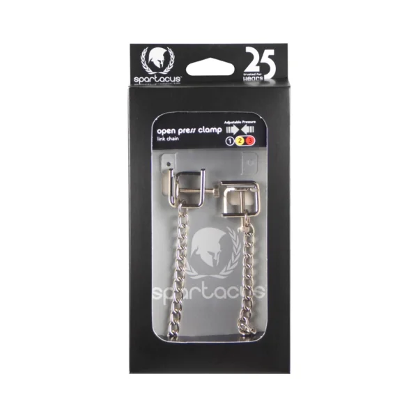 Spartacus Adjustable Nipple Clamps With Curbed Chain