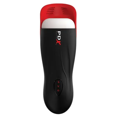 PDX Fap O Matic Pro 10 6 Sucking Vibrating Masturbator with Ball Massager
