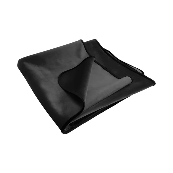 Fascinator Mini Throw Moisture-Proof Sensual Blanket - Microvelvet Black 36" x 26"
