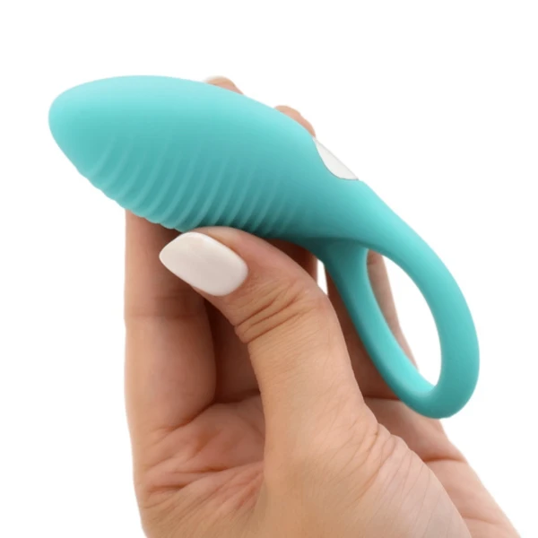 Textured Vibrating Silicone Cock Ring For Couples