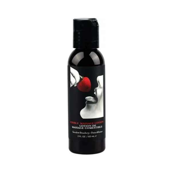 Earthly Body Edible Massage Lotion Strawberry 2 Oz.