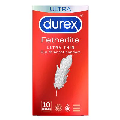 Durex Fetherlite Ultra Thin Feel Ultra Thin Condoms 10 Pack