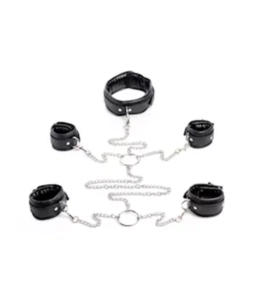 Strict Slave Bondage Shackle Set Black — image 16 of 22
