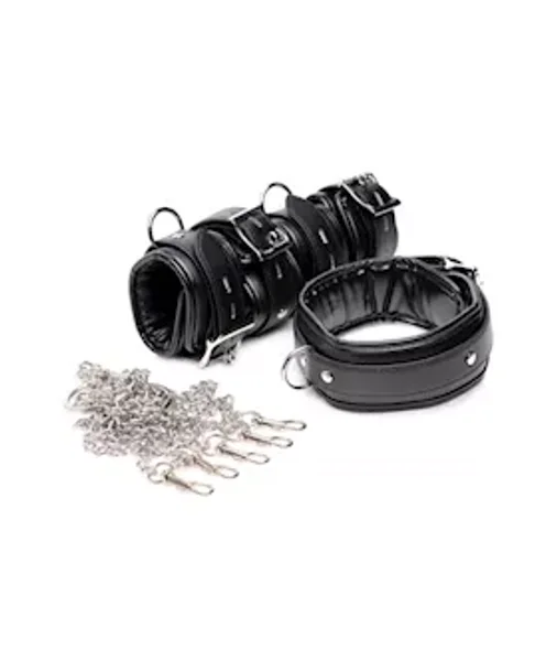 Strict Slave Bondage Shackle Set Black — image 20 of 22