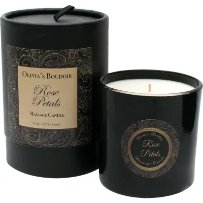 Olivia s Boudoir Rose Petals Massage Candle 6 oz