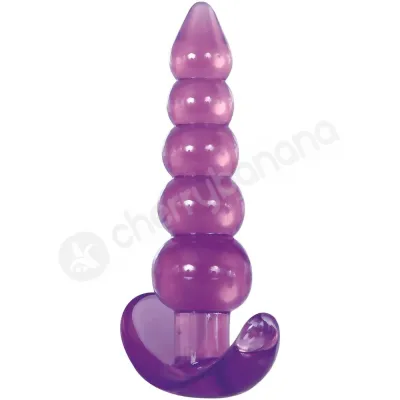 Adam Eve Bumpy Delight Purple Flexible Anal Plug