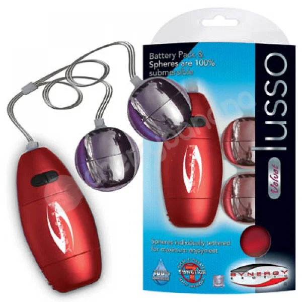 Velvet Lusso Red Vibrating Balls